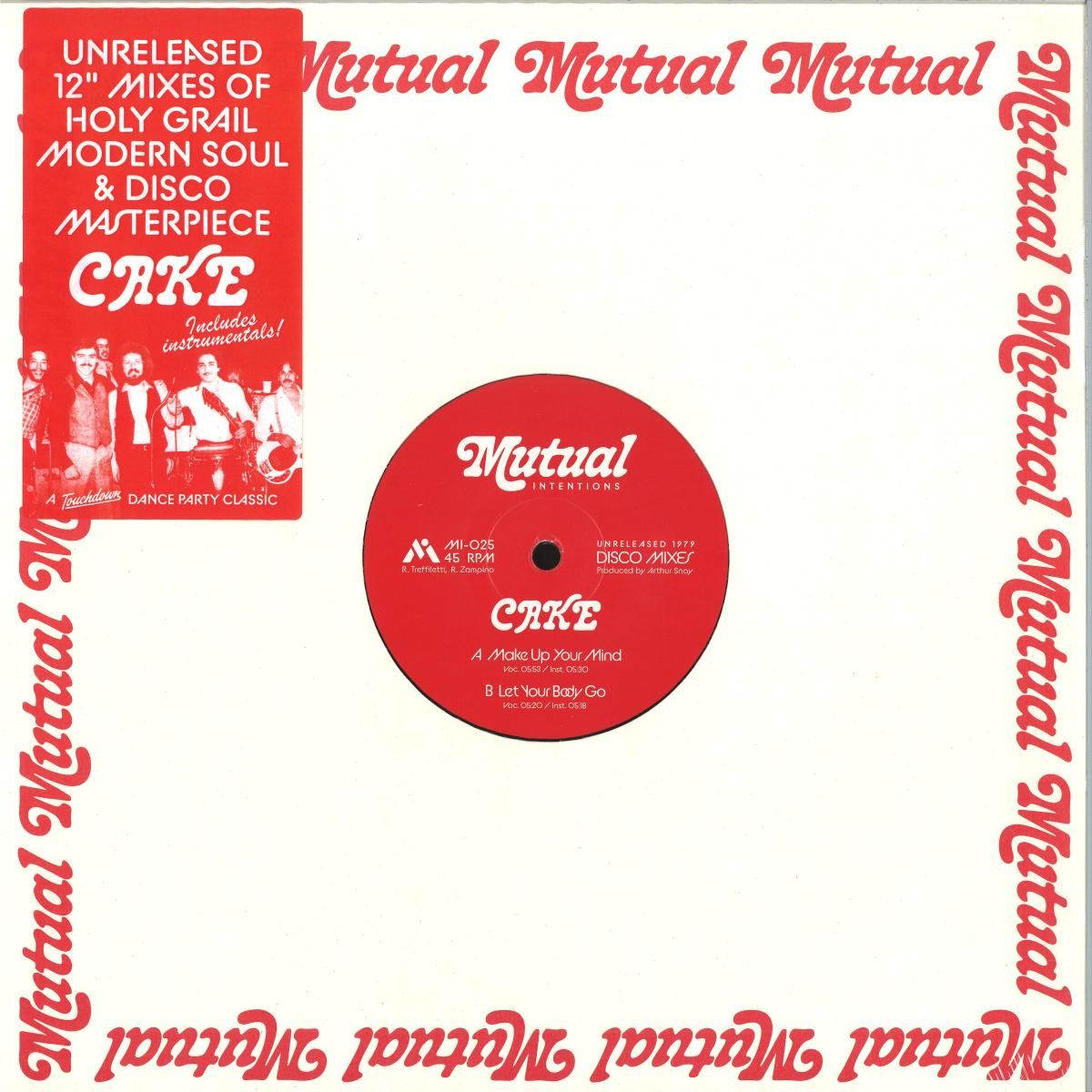 Cake - Make Up your Mind / Let Your Body Go | Mutual Intentions (MI-025) - main