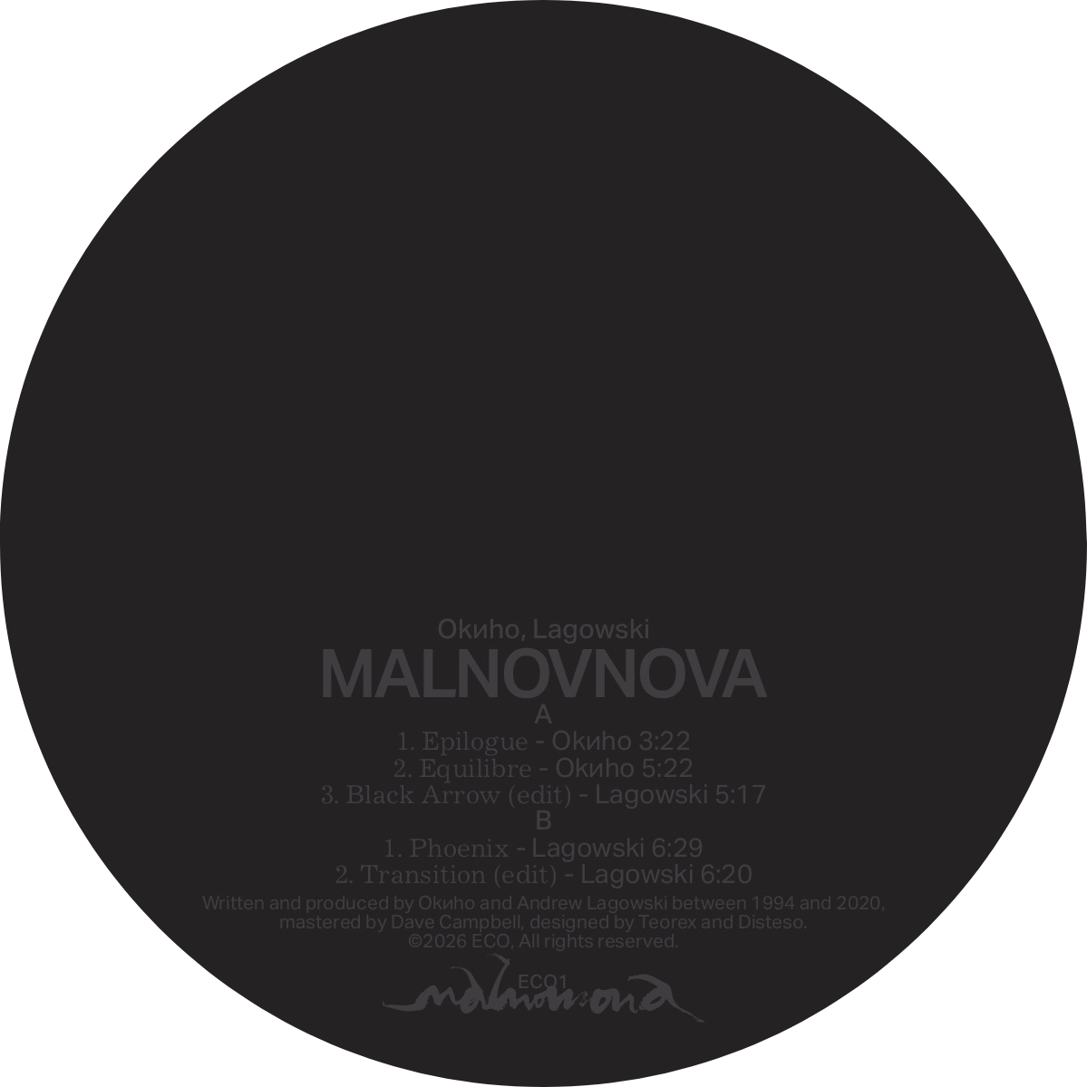 Oknho & Lagowski - Malnovnova | Eco Edizioni (ECO1) - 3 Oknho & Lagowski - Malnovnova | Eco Edizioni (ECO1) - 3