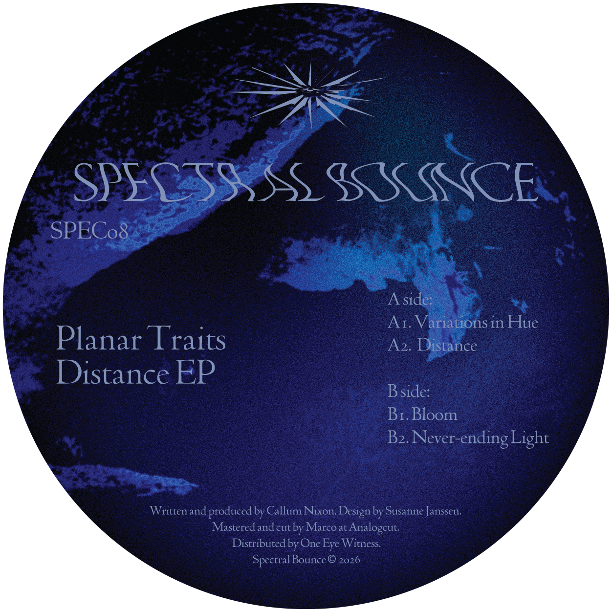 Planar Traits - Distance EP | Spectral Bounce (SPEC08) - 2