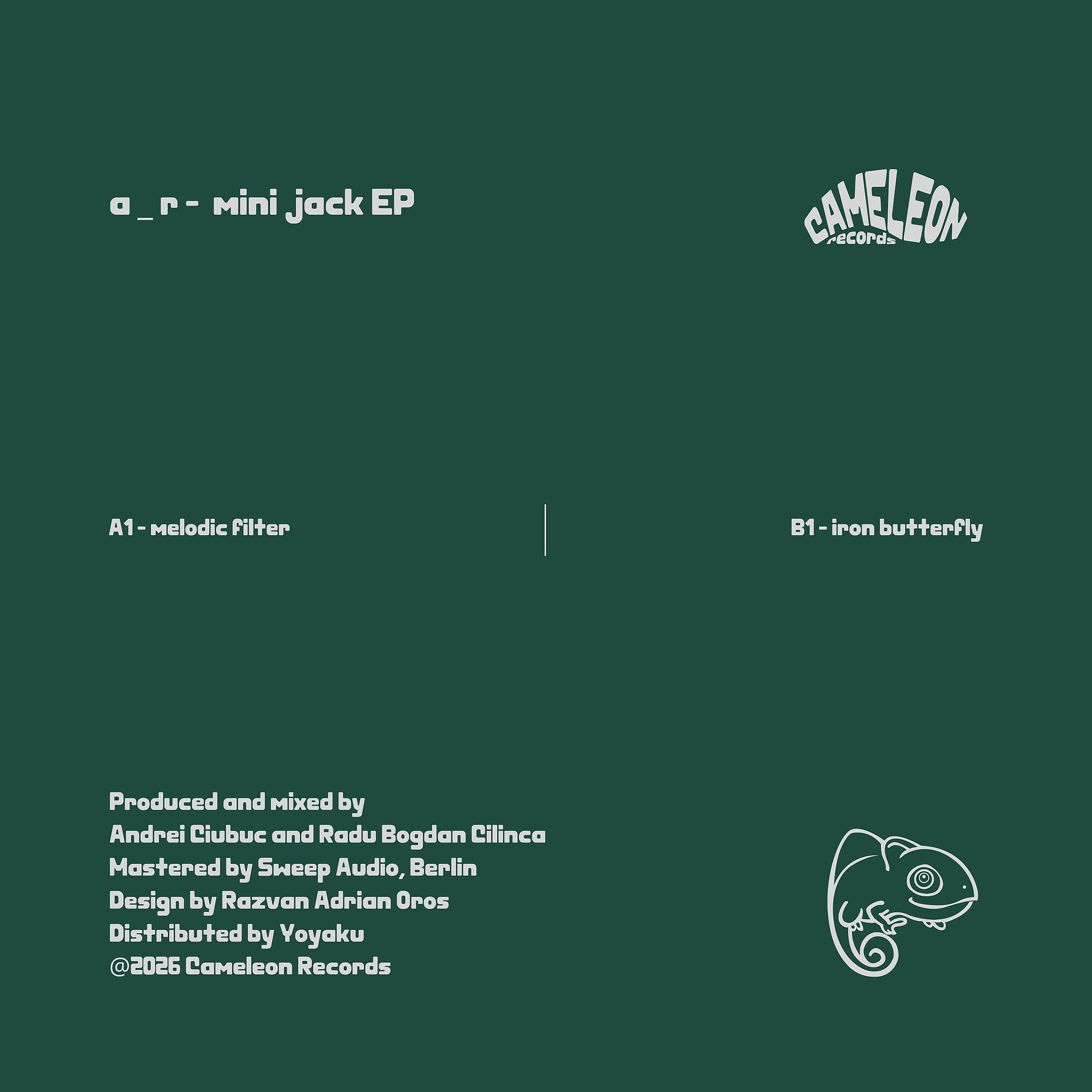 a _ r, - mini jack EP | Cameleon Records (CML02) - 2