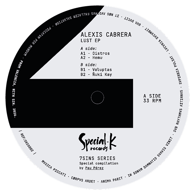 Alexis Cabrera - Lust Ep | Special K (SKSS002) - main