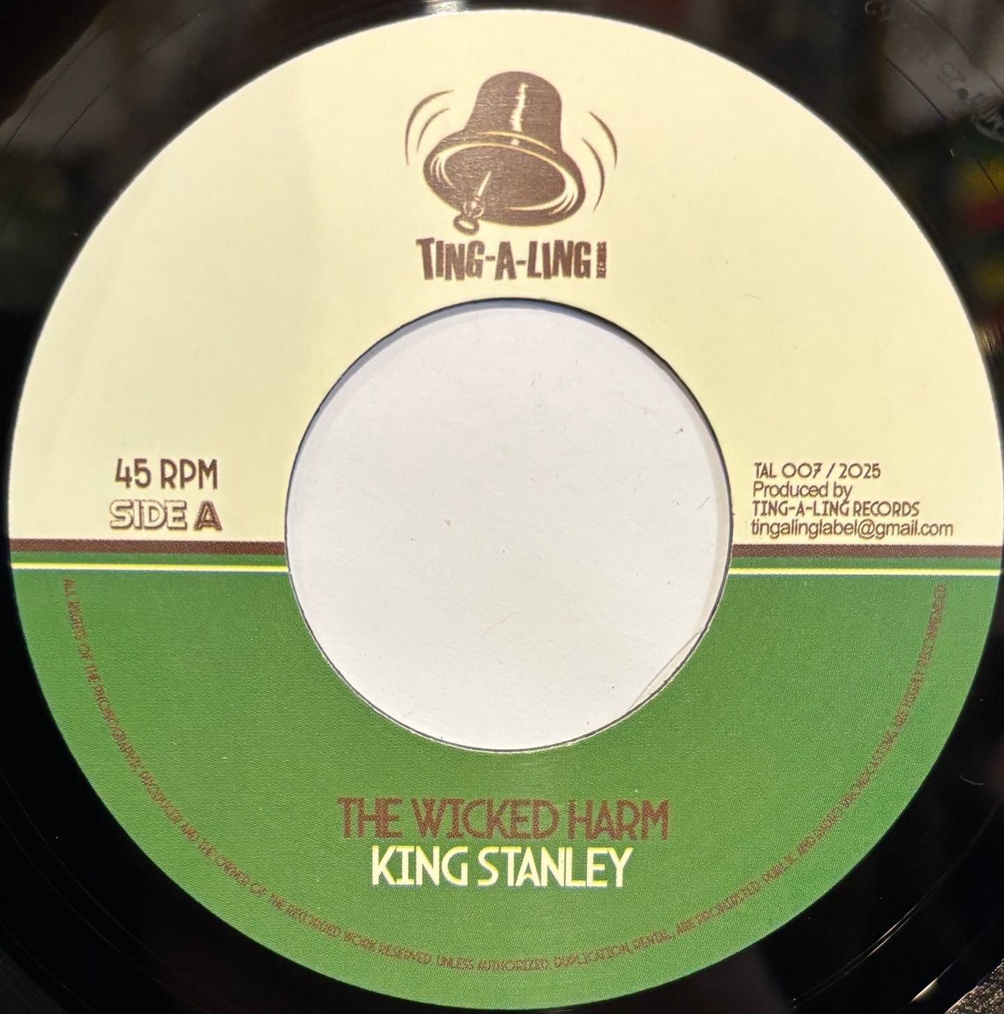 King Stanley - The Wicked Harm | Ting-a-Ling records ()