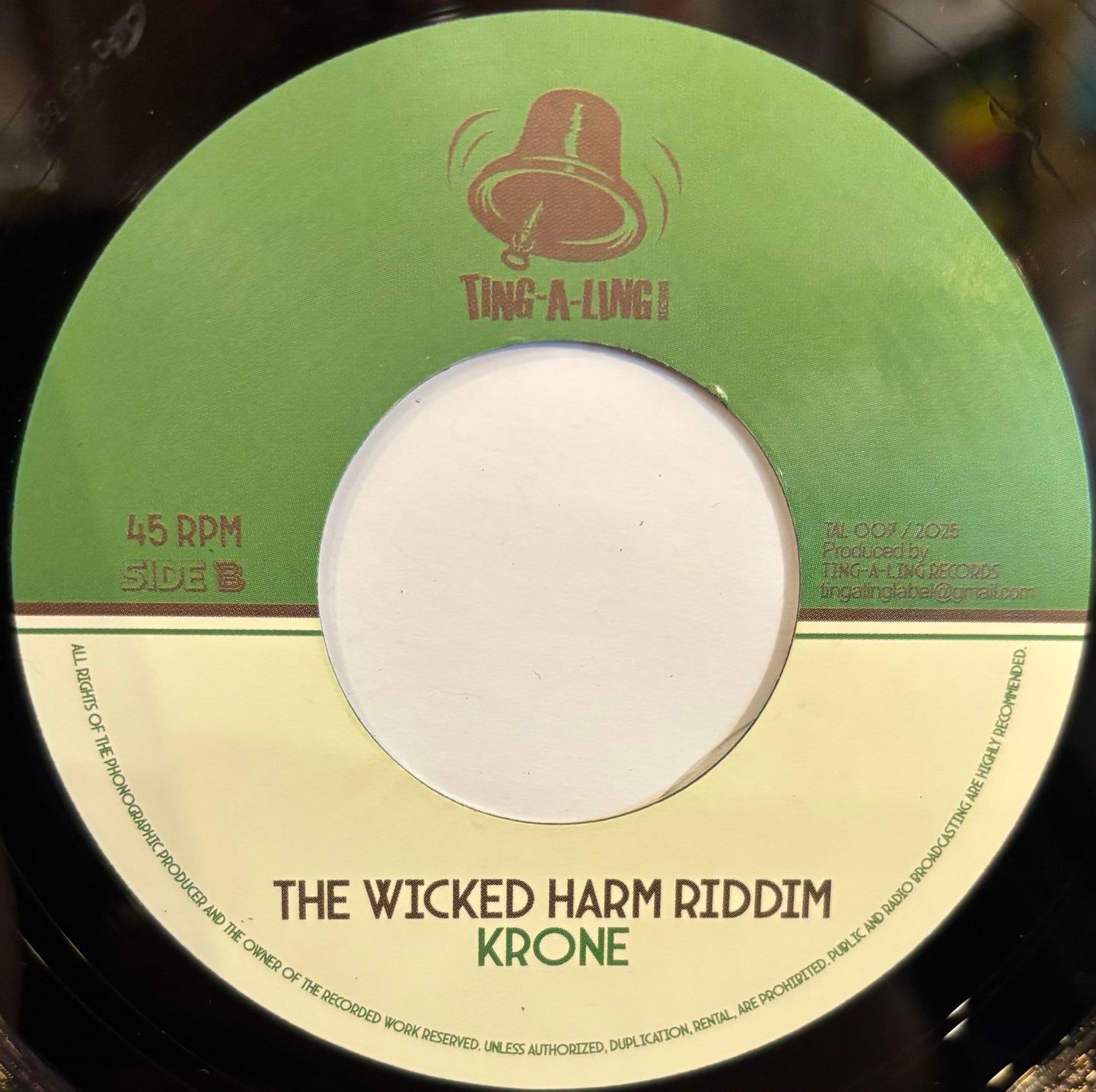 King Stanley - The Wicked Harm | Ting-a-Ling records () - 2