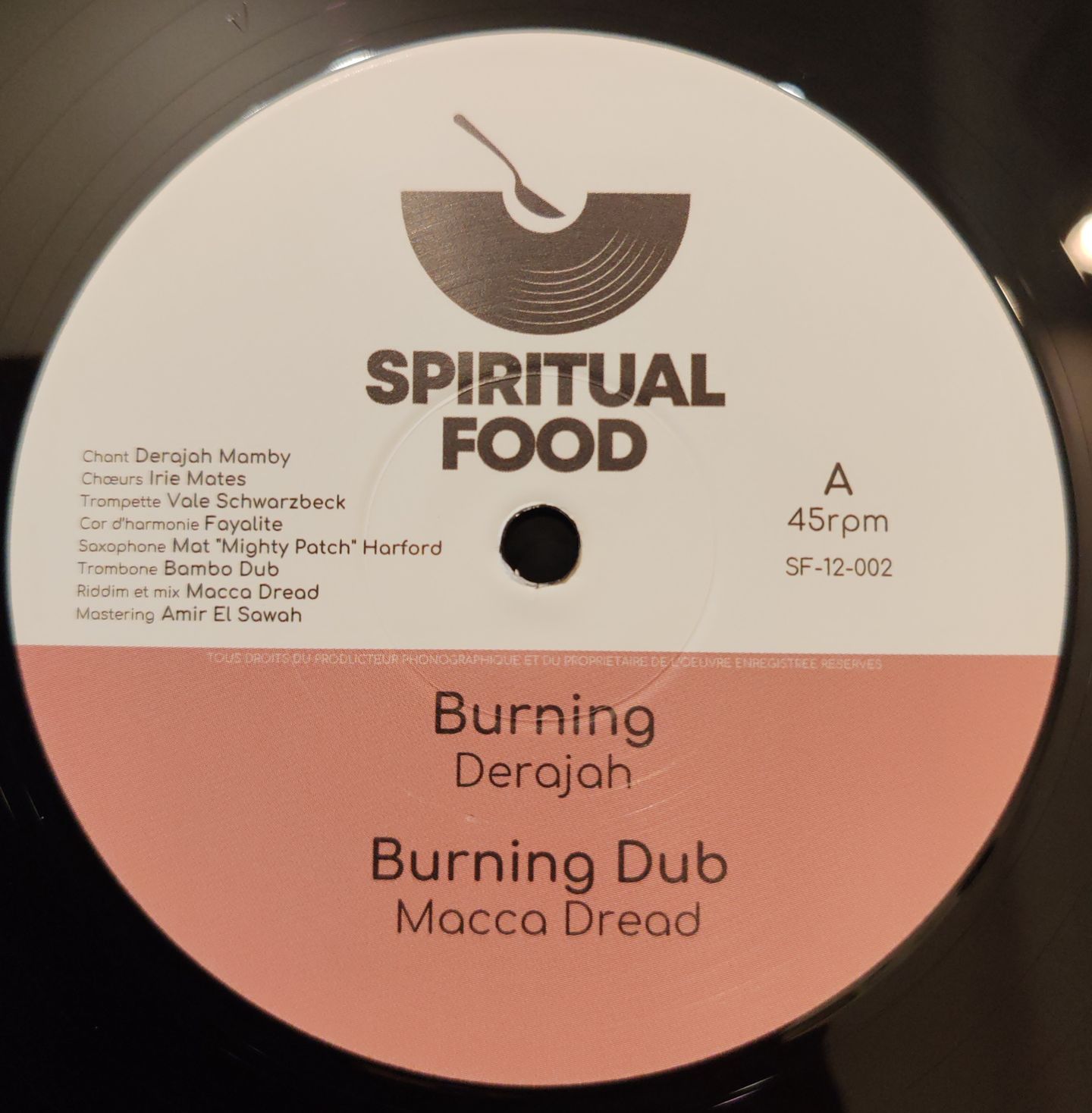 Derajah , Macca Dread - Burning / Flamming Horns | Spiritual Food (sf-12-002) - main