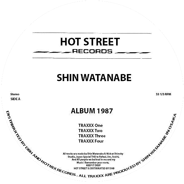 Shin Watanabe - Album 1987 | Hot Street Records (HS003)