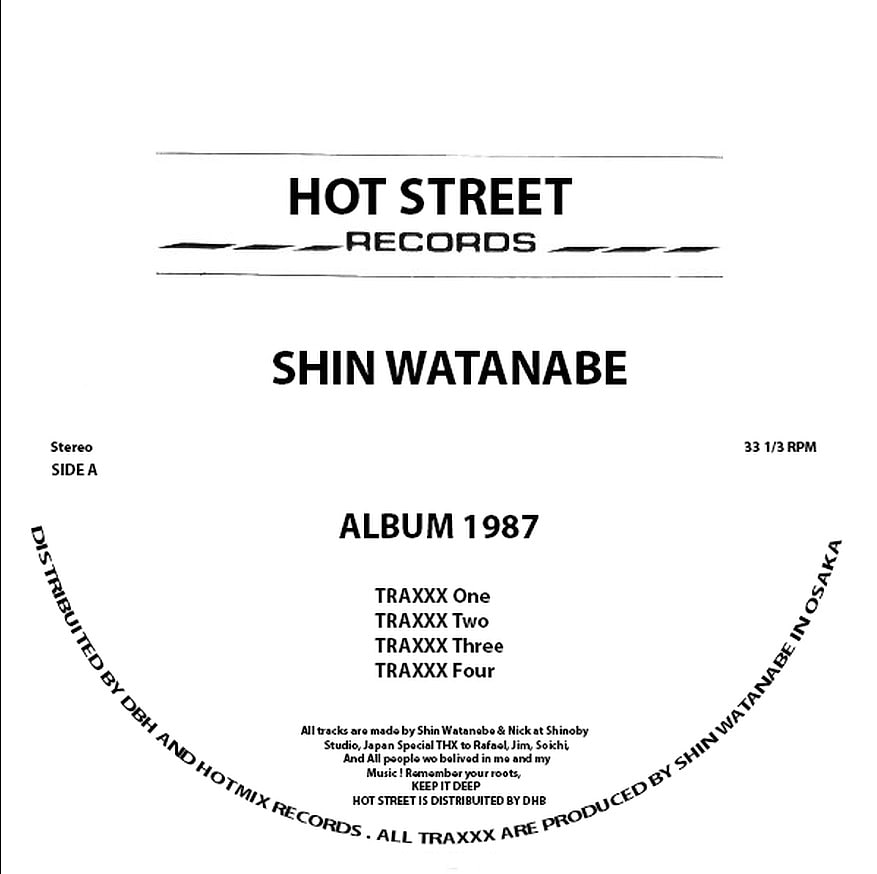 Shin Watanabe - Album 1987 | Hot Street Records (HS003) - 2