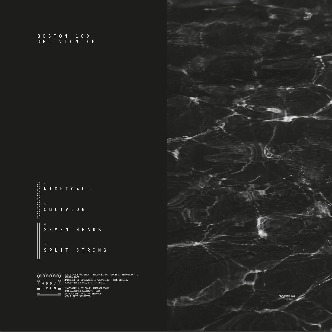 Boston 168 - Oblivion Ep | Odd Even (ODDEVEN004B) - 2