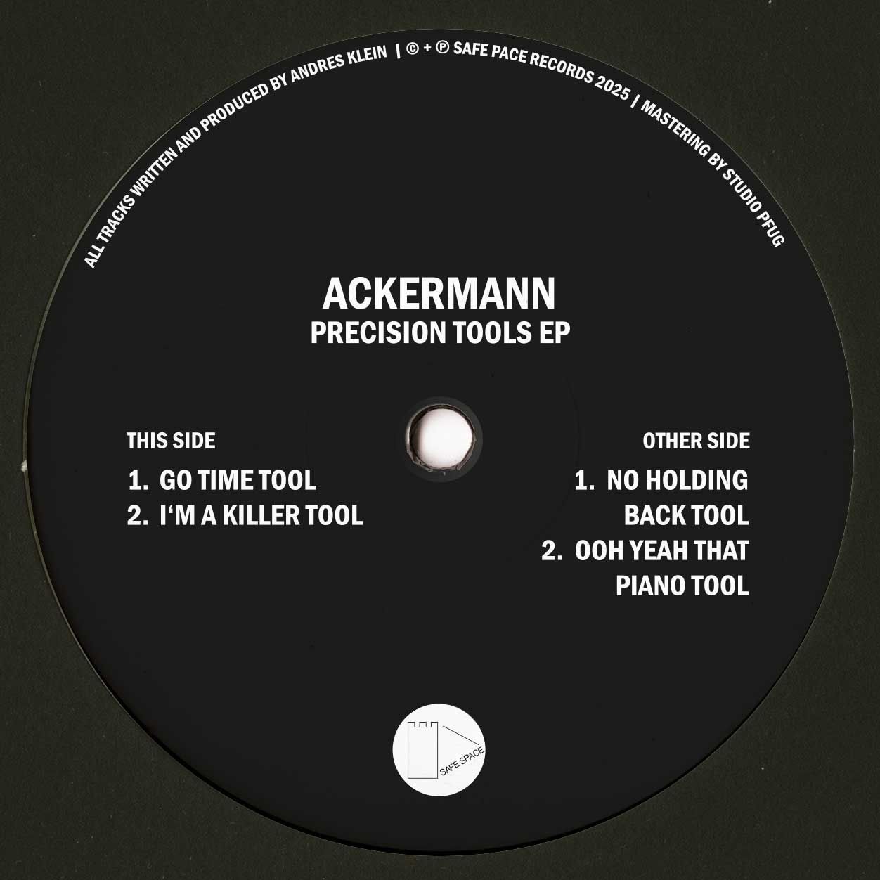 Ackermann - Precision Tools LP | Safe Space Records (SAFESPV003) - 2