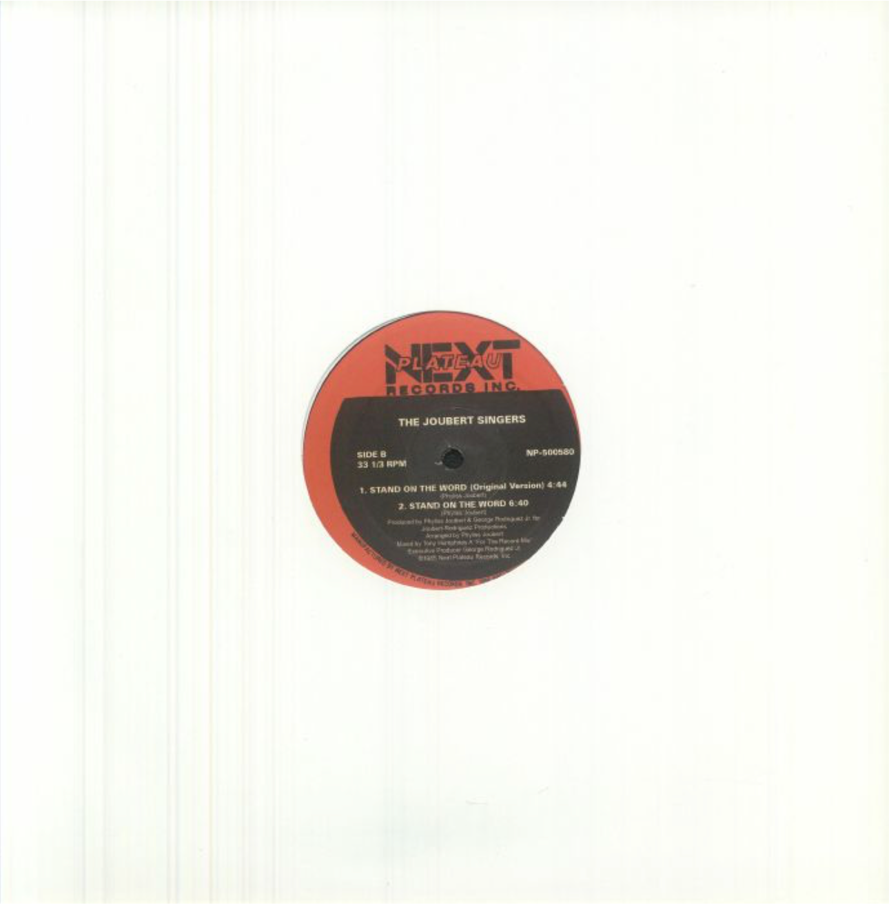 The Joubert Singers - Stand On The Word Tony Humphries Mixes | Next Plateau Records Inc. (NP 500580) - 2