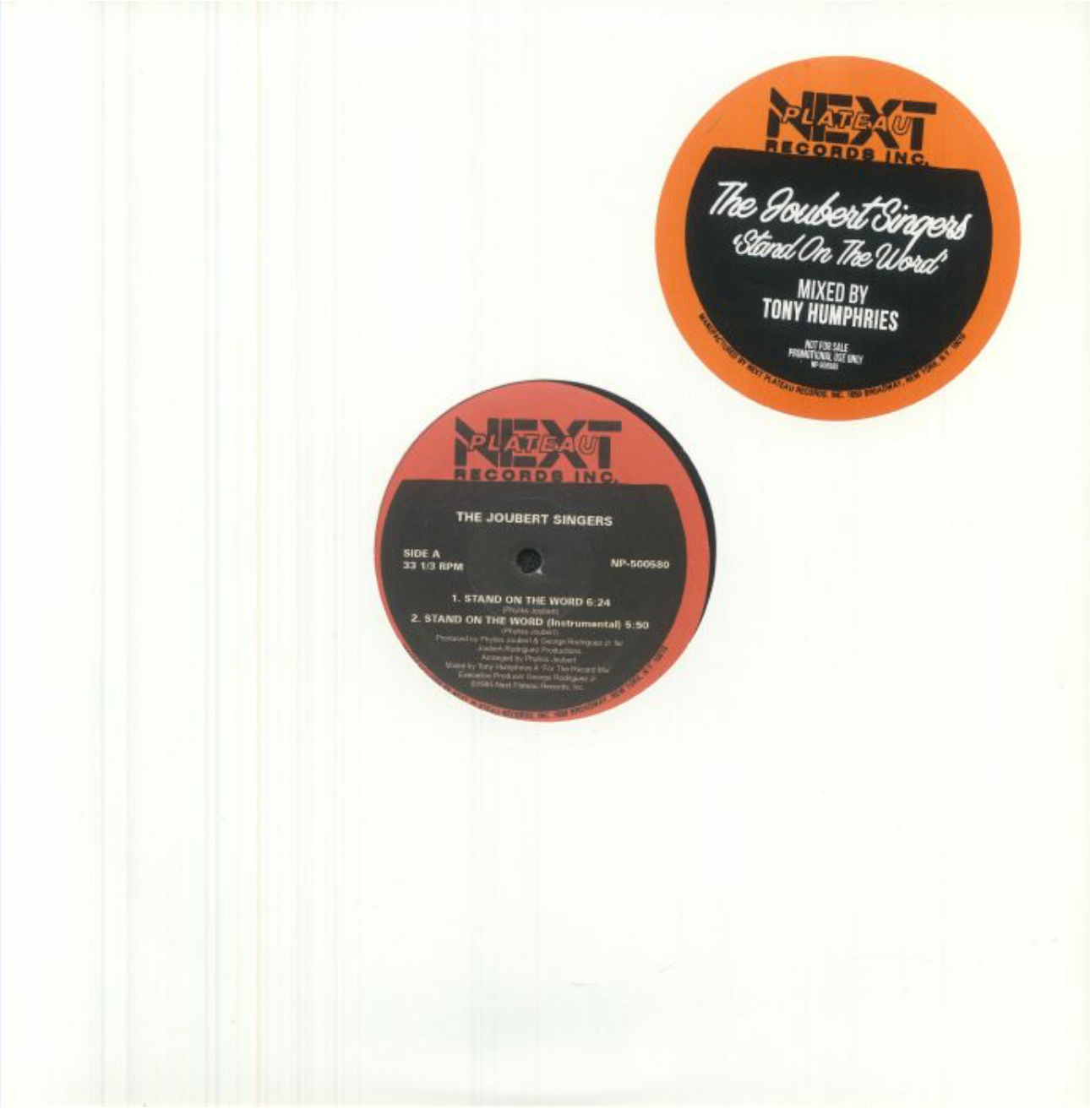 The Joubert Singers - Stand On The Word Tony Humphries Mixes | Next Plateau Records Inc. (NP 500580)
