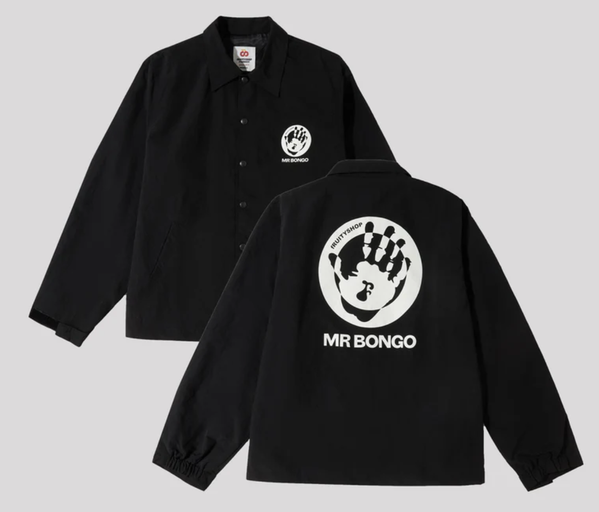 Mr Bongo - Mr Bongo x Fruityshop Coach Jacket (Black) Mr Bongo - Mr Bongo x Fruityshop Coach Jacket (Black)