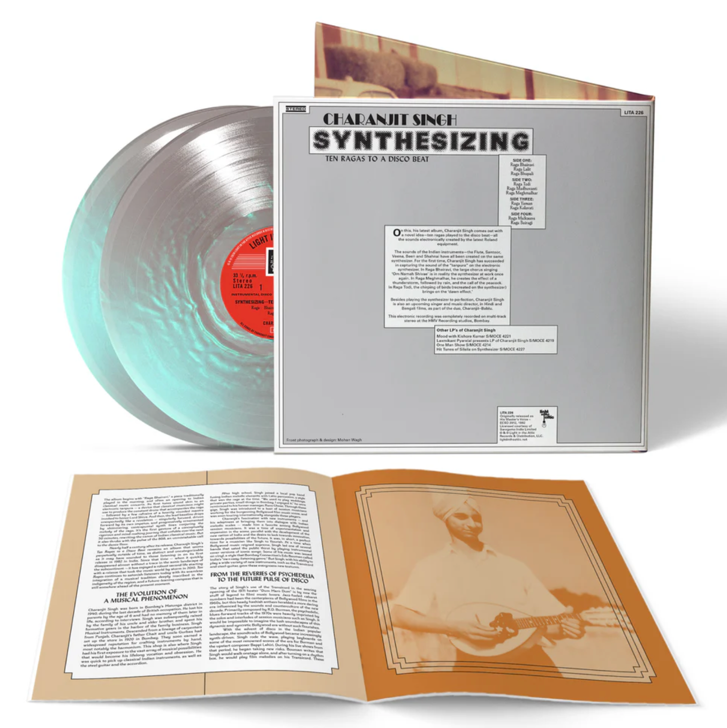 Charanjit Singh - Synthesizing: Ten Ragas to a Disco Beat (Pearlescent Vinyl) | Light In The Attic (LITA 226) - 2 Charanjit Singh - Synthesizing: Ten Ragas to a Disco Beat (Pearlescent Vinyl) | Light In The Attic (LITA 226) - 2