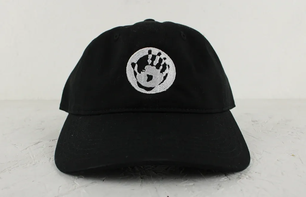 Mr Bongo - Mr Bongo Canvas Cap – Hand Logo (Black & White)
