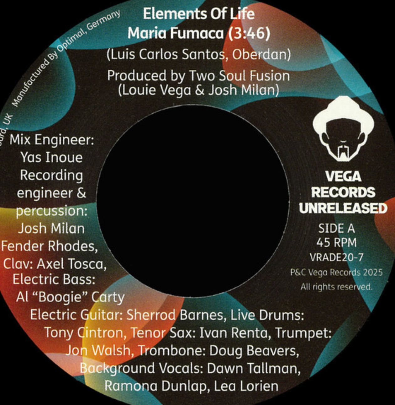 Elements Of Life - Maria Fumaca / Giant Steps (Tito Puente Tribute) | Vega Records (VRADE20-7)