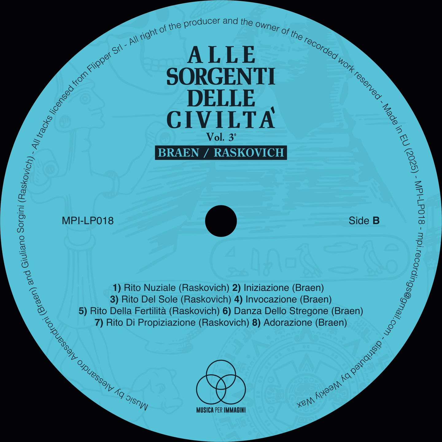 Braen , Raskovich - Alle Sorgenti Delle Civiltà - Vol. 3 - Africa - Australia - Nuova Zelanda | Musica Per Immagini (MPI-LP018) - 3 Braen , Raskovich - Alle Sorgenti Delle Civiltà - Vol. 3 - Africa - Australia - Nuova Zelanda | Musica Per Immagini (MPI-LP018) - 3