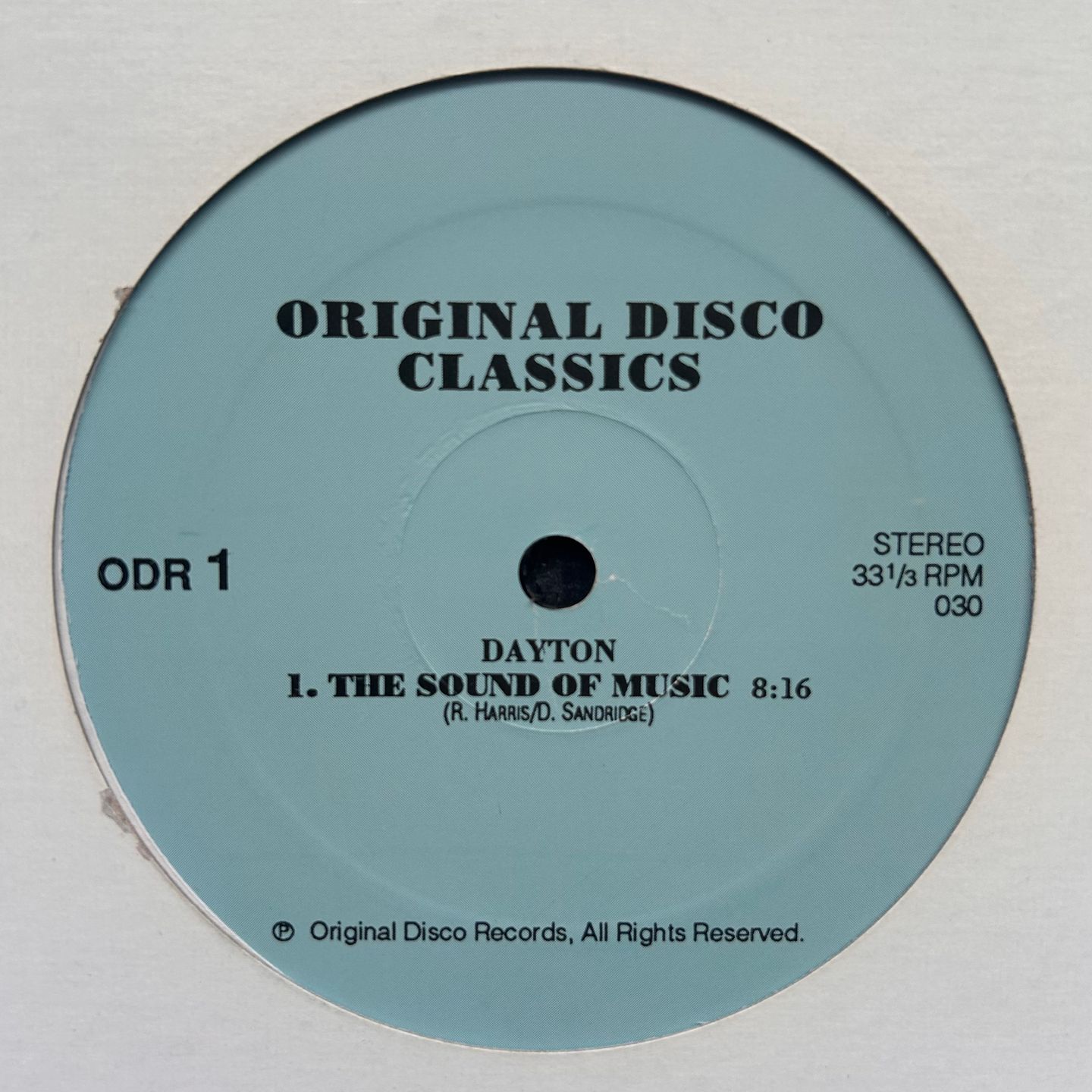 Dayton / Jackson Sisters - The Sound Of Music /  I Believe In Miracles | Original Disco Records (ODR 1)
