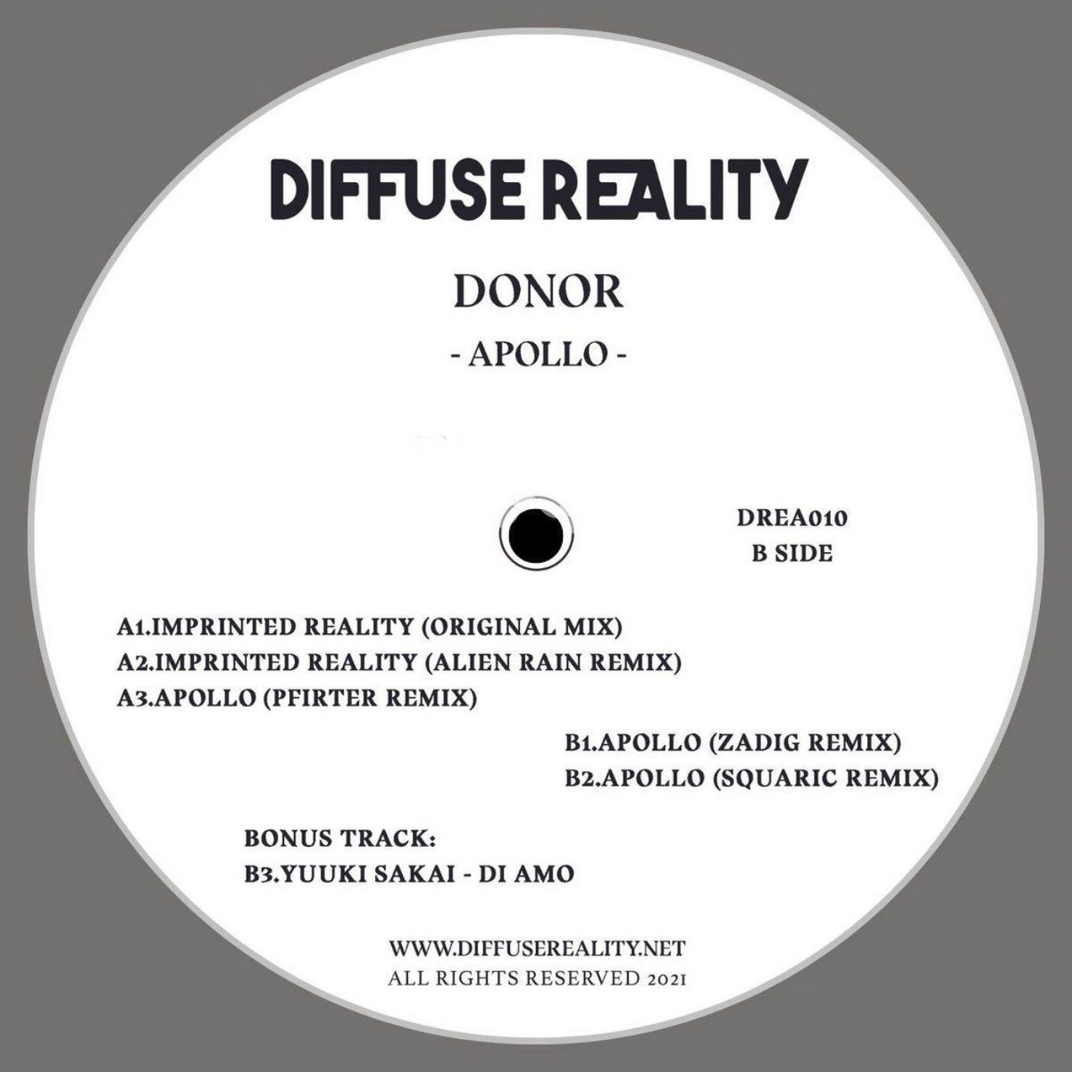 Donor / Yuuki Sakai - Apollo / Di Amo | Diffuse Reality (DREA010)