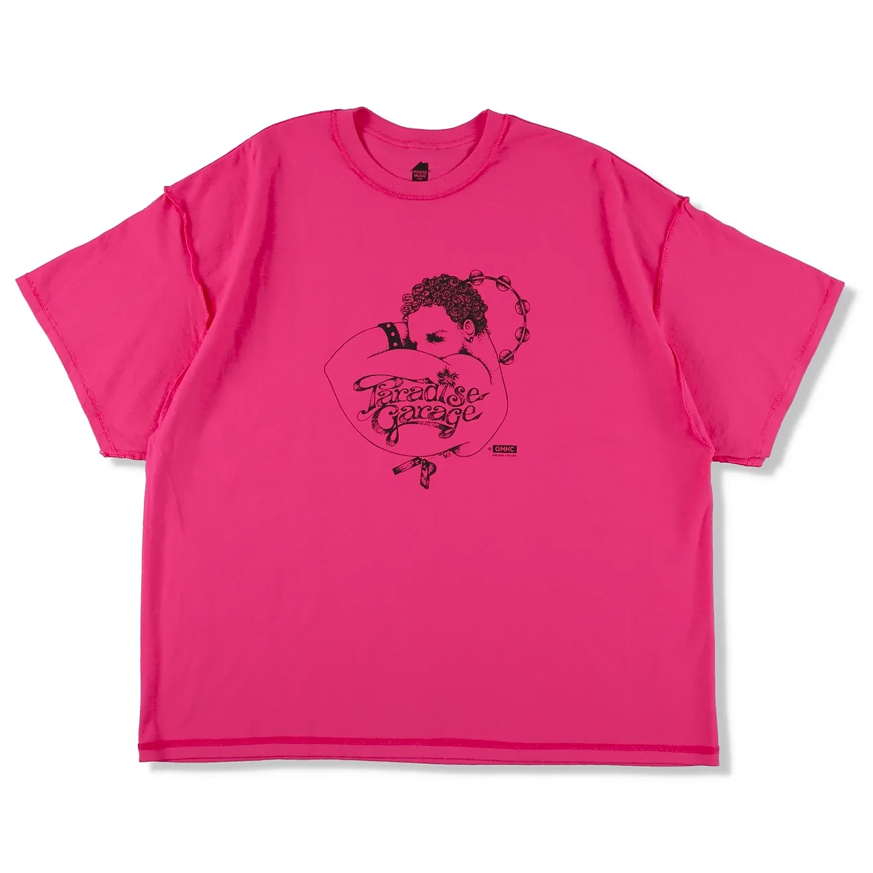 ISNESS MUSIC - PARADISE GARAGE T-Shirt / PINK - main