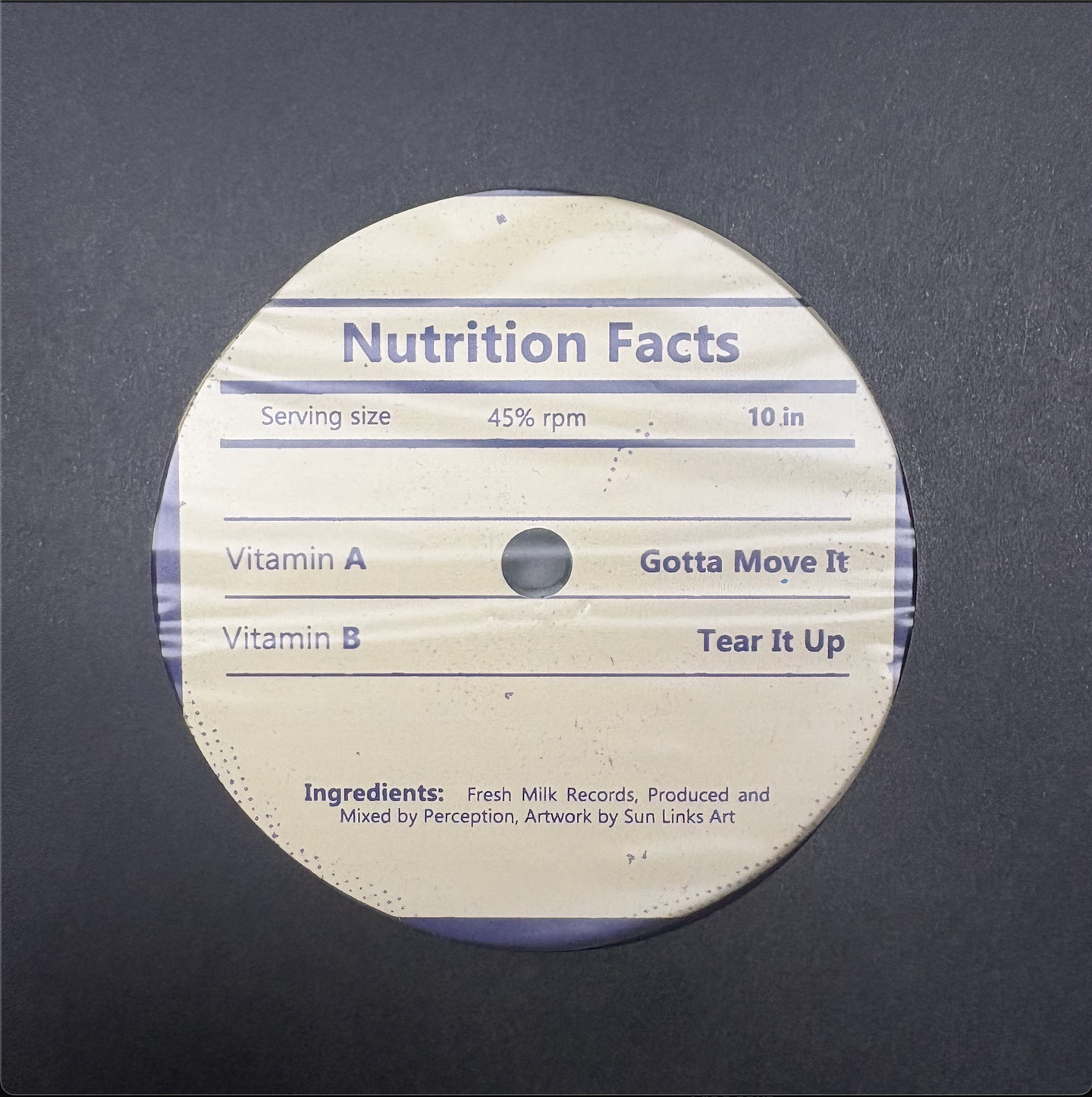 Perception - Gotta Move It / Tear It Up *Lathe Cut* | Fresh Milk Records () - 2