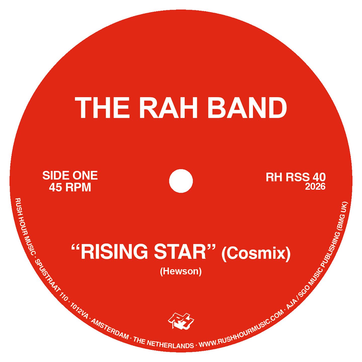 The RAH Band - Rising Star / Deep Song | Rush Hour (RH RSS 40)
