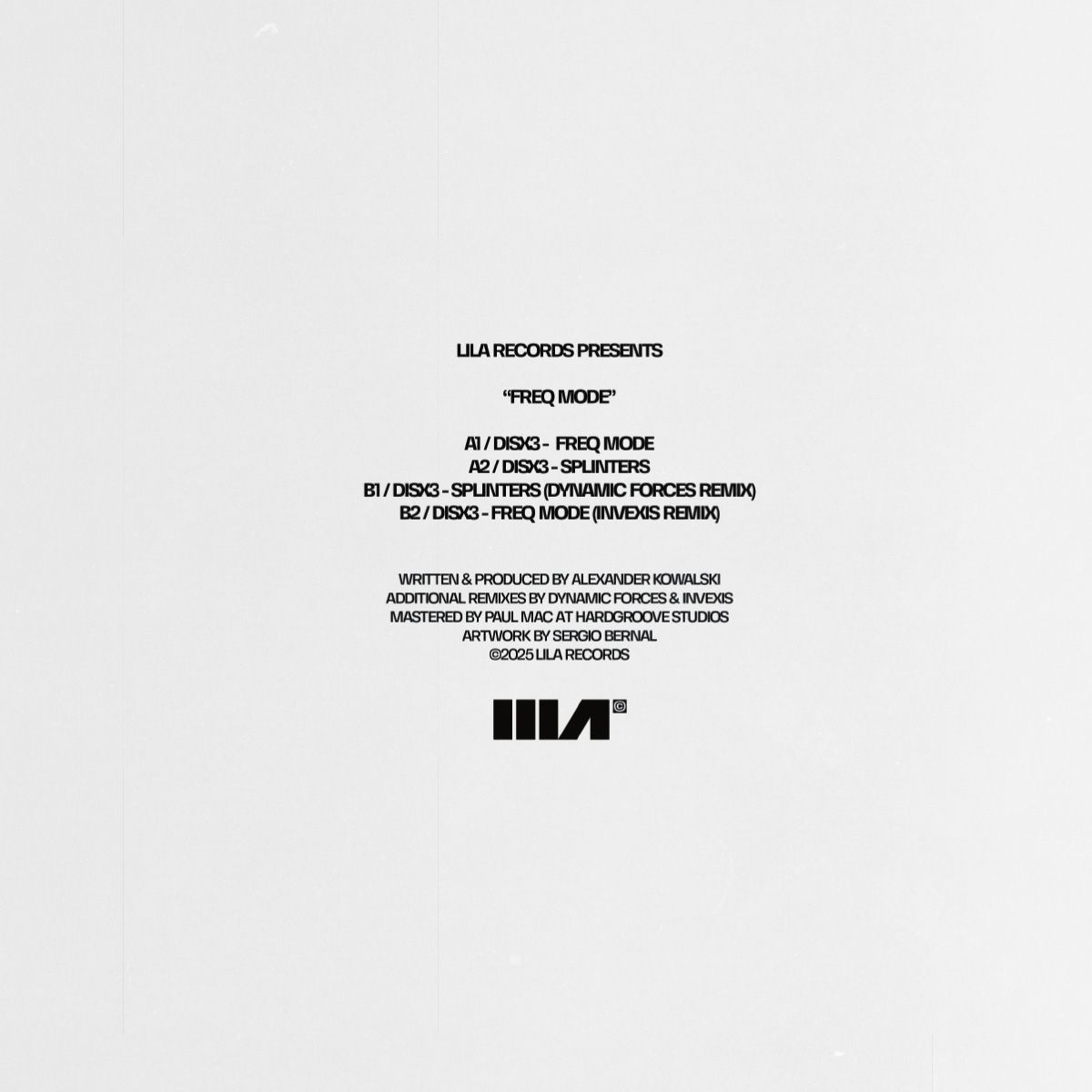 DisX3 - Freq Mode | Lila Records (LILA002) - 2