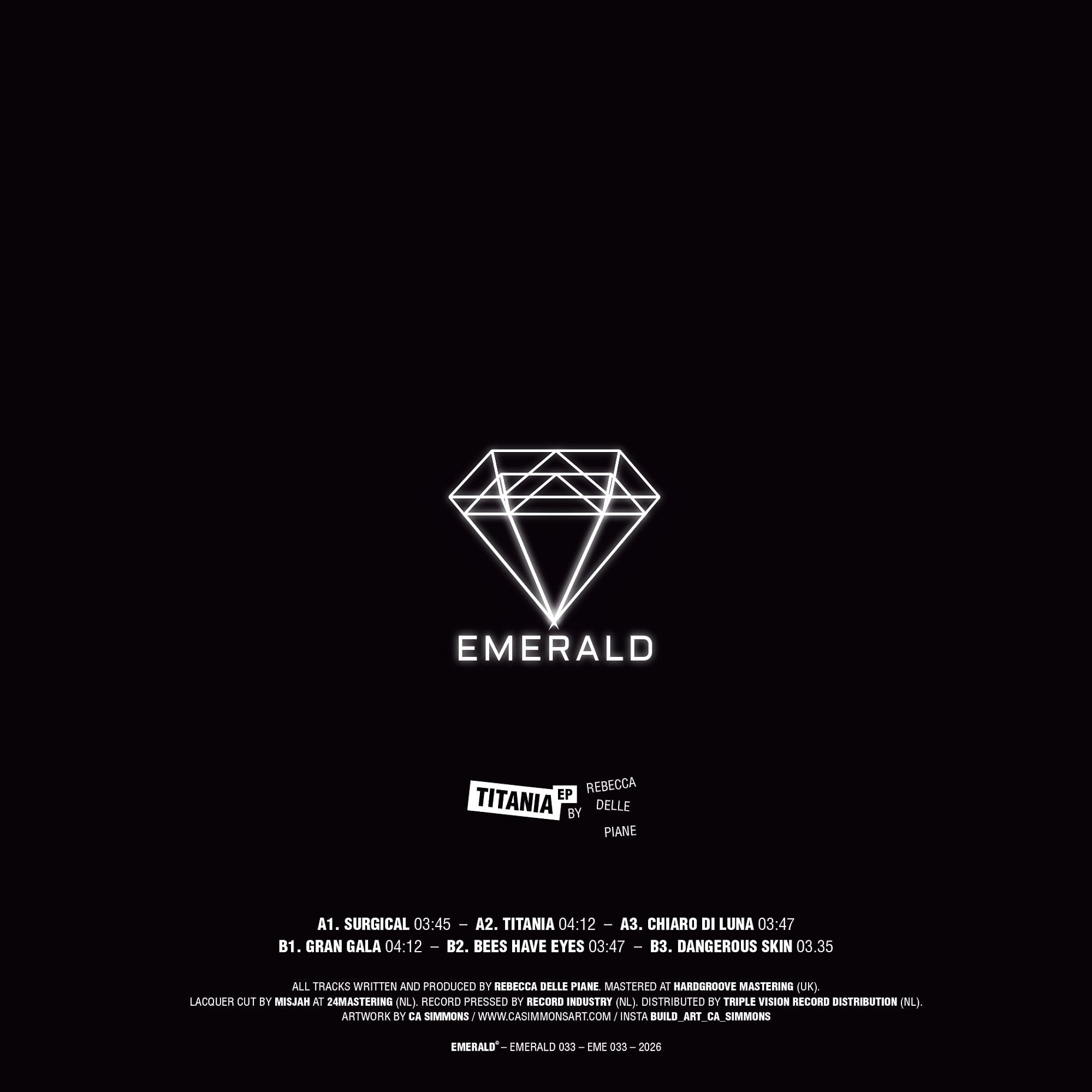Rebecca Delle Piane - Titania EP | EMERALD (EMERALD033) - 2