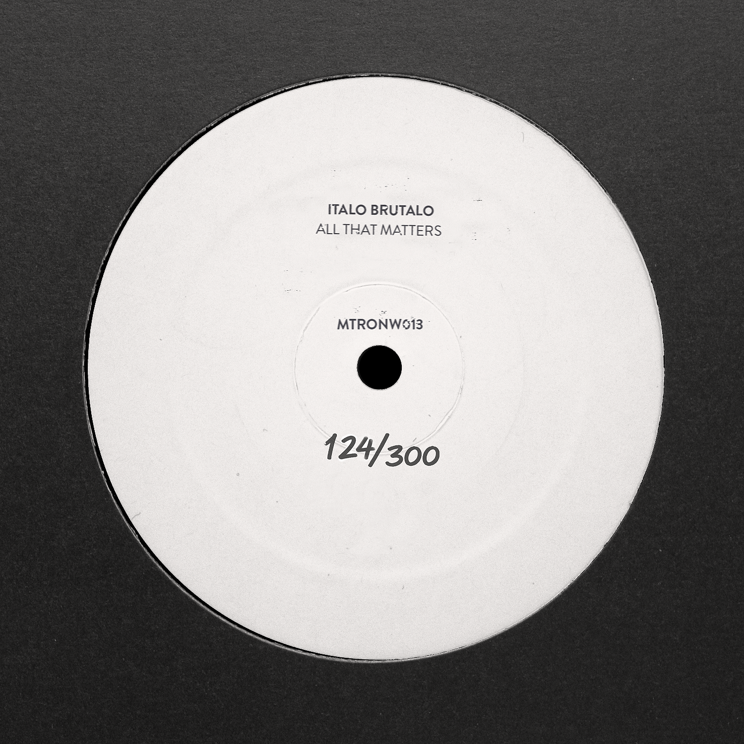 Italo Brutalo - All That Matters | Mechatronica (MTRONW013) - main