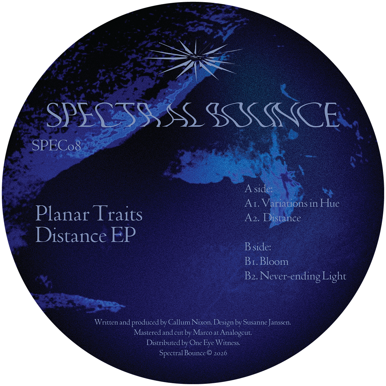 Planar Traits - Distance EP | Spectral Bounce (SPEC08)